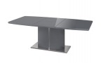 Flaire High Gloss Extending Dining Table Grey 1.6 - 2.2m
