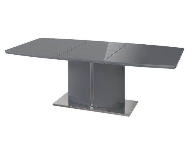 Flaire High Gloss Extending Dining Table Grey 1.6 - 2.2m